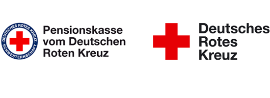 Logo Pensionskasse und Deutsches Rotes Kreuz